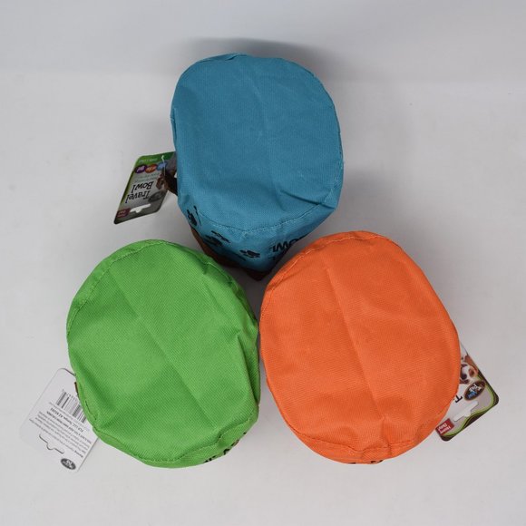 Pet Travel Water Bowl Collapsible New Set of 3 - Picture 6 of 11